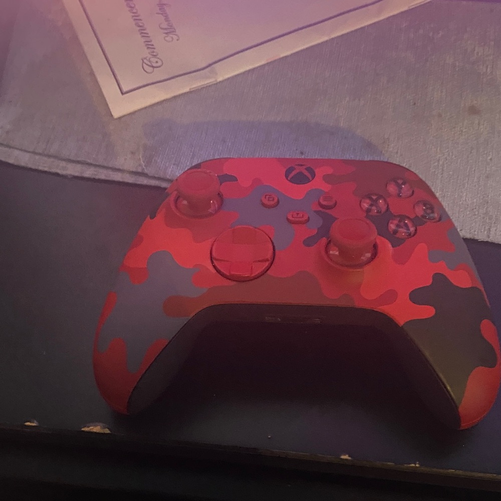 Wireless Controller - Red and Black Camo